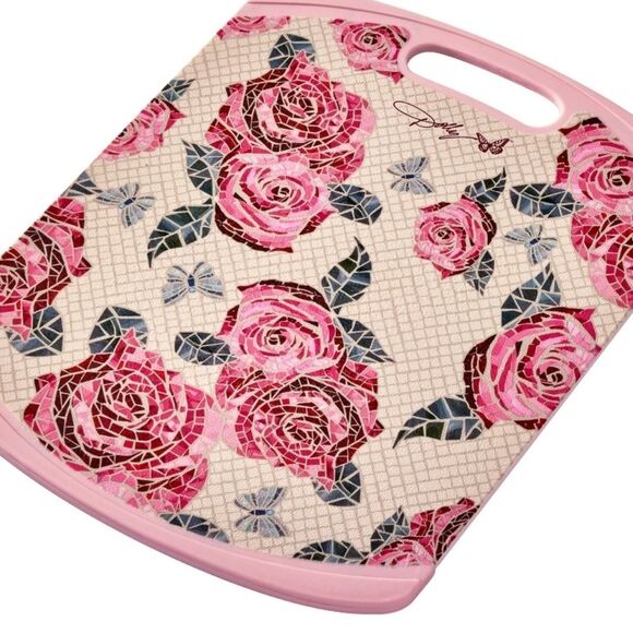 Dolly Parton Rose Pattern Cutting Board - Picture 10 of 15